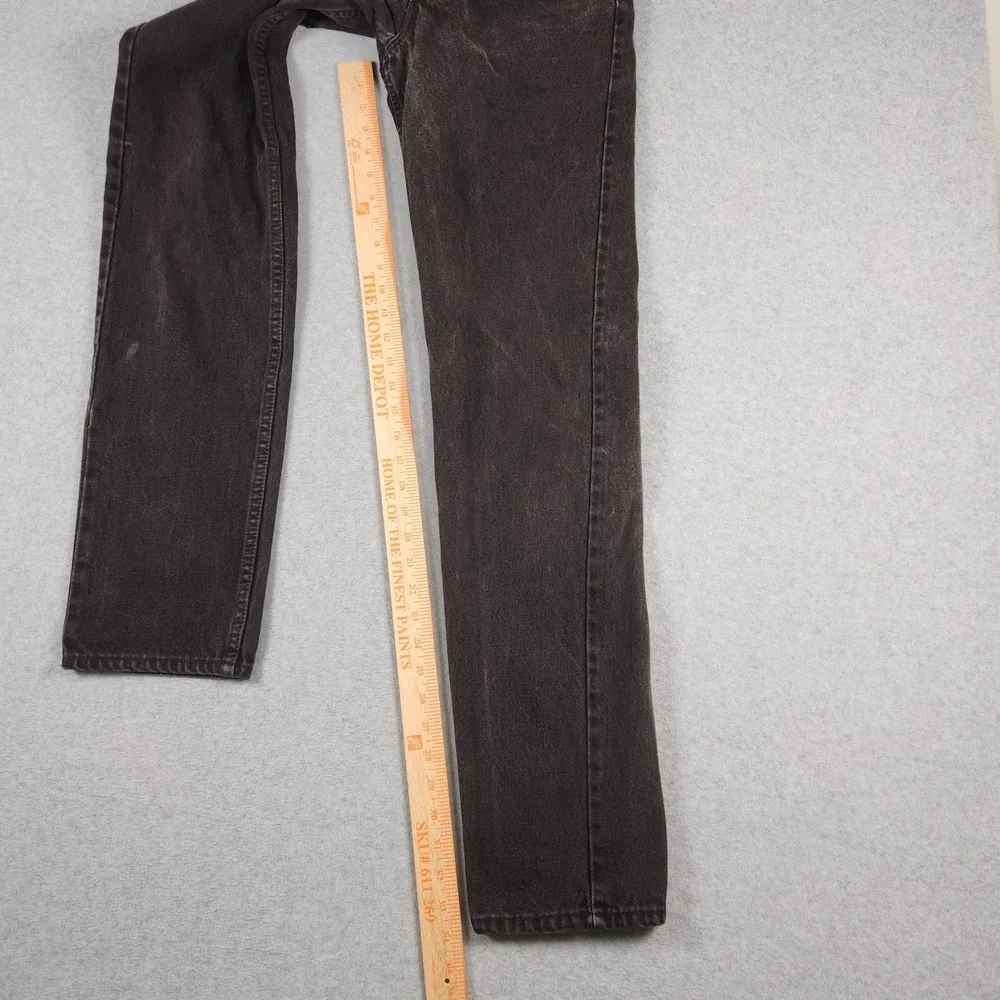 Vintage Levis 505 Jeans 31x34 (Actual 29x34) Black Straight Leg 90s Made In USA